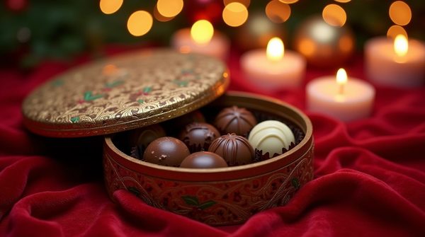 Delightful gourmet chocolate boxes for a festive christmas